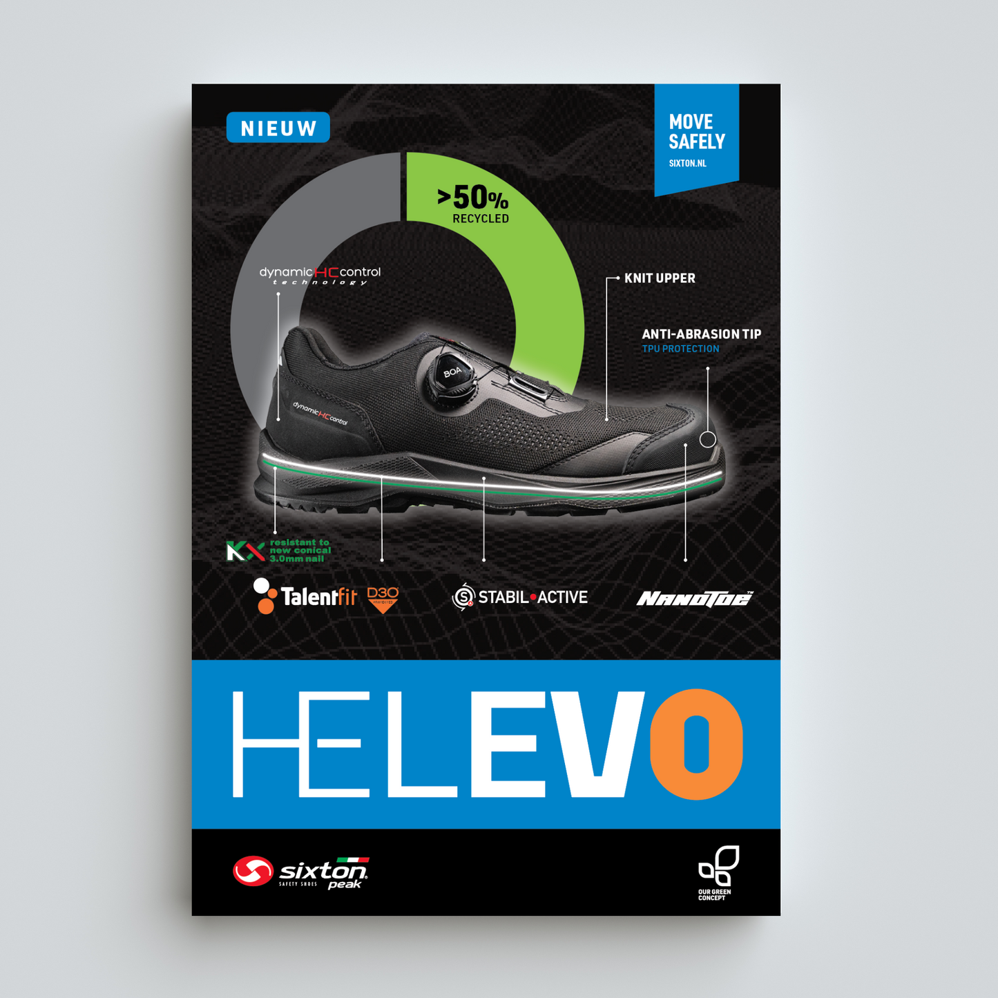 Sixton Peak Helevo Flyer met jouw bedrijfslogo (Gratis verzending)